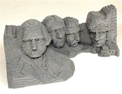 Mt Rushmore Lego Lego Lovers Lego Sculptures Lego Creations