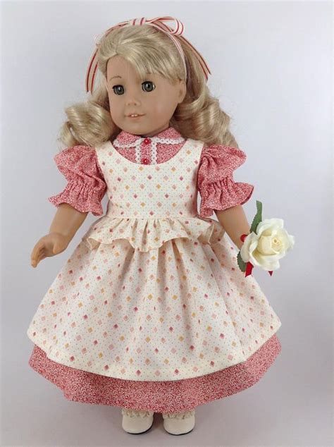 Prairie Style Dress And Pinafore For American Girl 18 Inch Doll Doll