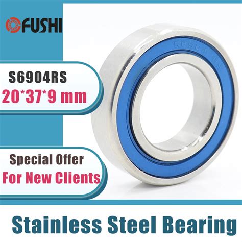 10PCS S6904RS Bearing 20 37 9 Mm ABEC 3 440C Stainless Steel S 6904RS