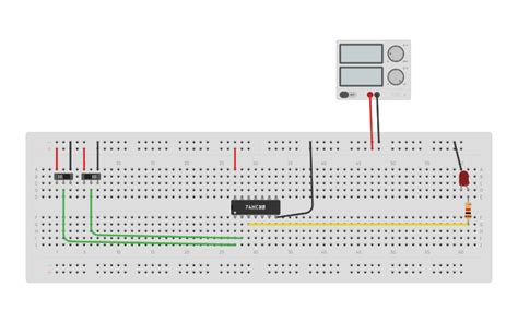 Circuit Design Nand Gate Tinkercad