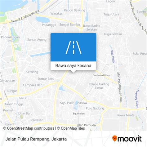 bagaimana menuju  jalan pulau rempang jakarta utara  bis  lrt