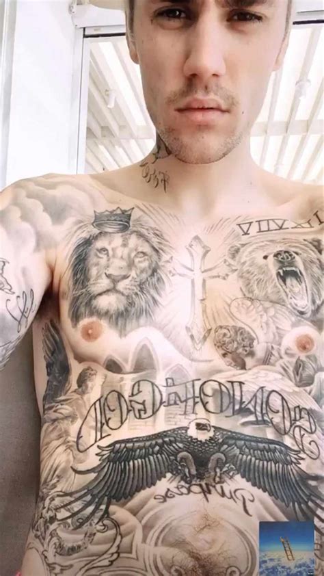 Justin Bieber Shows Off All Of His Tattoos On Instagram