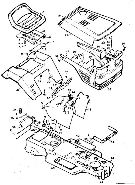 Sears Craftsman Lawn Tractor Parts Diagram