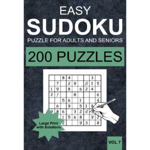 Easy Sudoku Puzzles For Adults And Seniors Vol Easy Sudoku