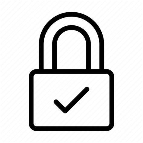 Check Complete Lock Security Verified Icon