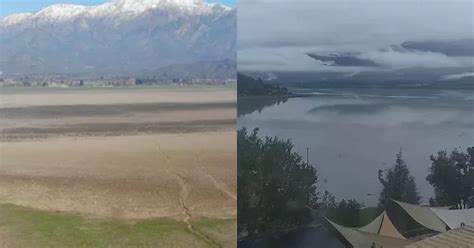 Tras Cinco A Os De Sequ A Registran Momento En Que La Laguna Aculeo