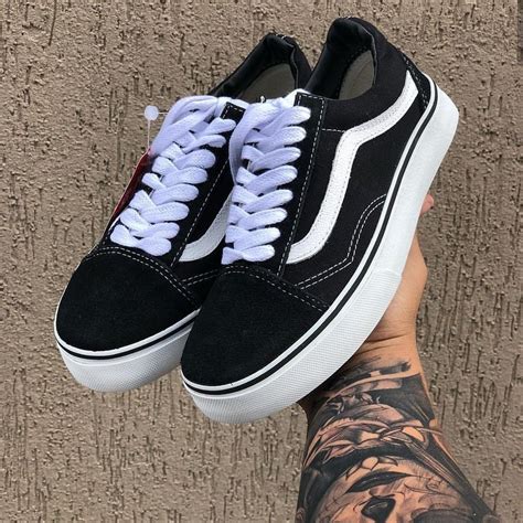 T Nis Vans Old Skool Skate V Rias Cores Femenino Masculino Queima De