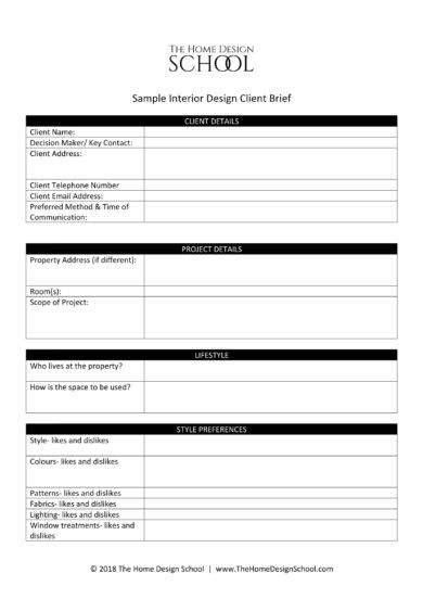 Design Brief Examples Template Format How To Make Pdf