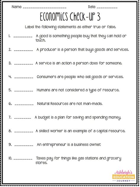 Economics Activities Economics Lessons Teaching Economics Learn Economics