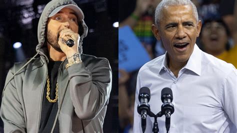 Obama Raps To Lose Yourself After Being Introduced By Eminem At