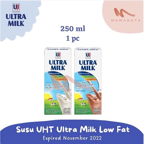 Jual Susu Uht Ultra Milk Low Fat Ml Indonesia Shopee Indonesia