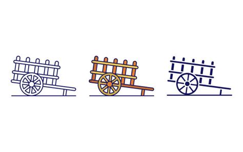 20+ Bullock Cart Silhouette Stock Illustrations, Royalty-Free Vector ...