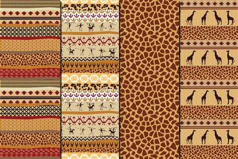 African Ethnic Seamless Patterns