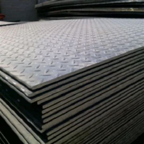 Rectangular Ms Chequered Plate Thickness 6mm At Rs 39500 Tonne In Howrah