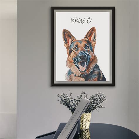 Personalized Pet Portraits, Pet Photo Custom Digital Dog, Portraits Cat ...