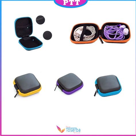 PTT Dompet Headset Koin Petak Pouch Penyimpanan Charger Mini Case