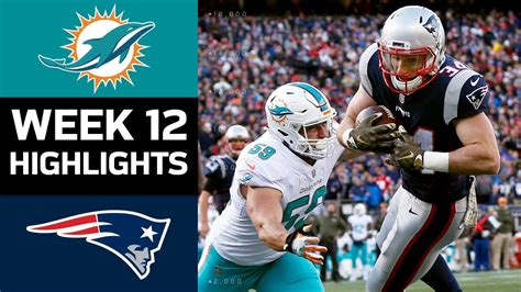 Dolphins Vs Patriots NFL Week 12 Game Highlights YouTube