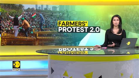 Farmers Protest Several Injured In Clashes Between Police And