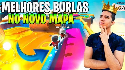 TUTORIAL DAS NOVAS BURLAS NO NOVO MAPA DO STUMBLE GUYS THEUS XD