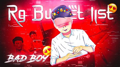 Bad Boy Edit Ft Rg Bucket List Rgbucketlist Edit Bad Boy Rg Bucket