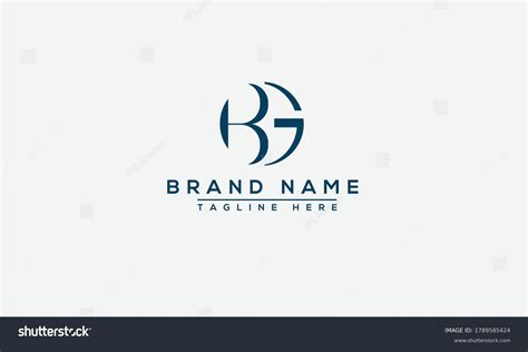 Bg Logo Design Template Vector Graphic Stock Vector (Royalty Free ...