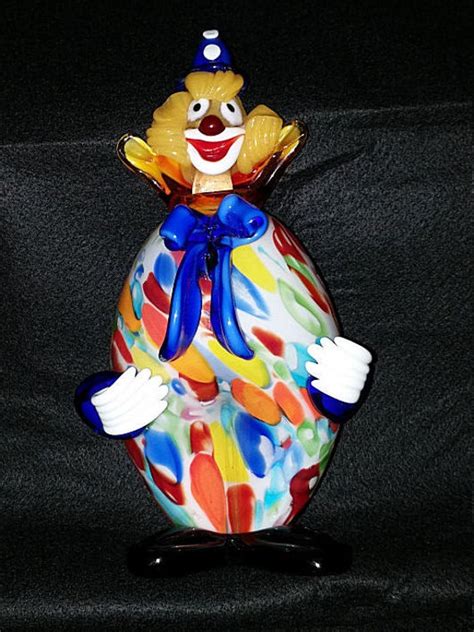 Vintage Murano Hand Blown Glass Clown Made By Classic1collectibles