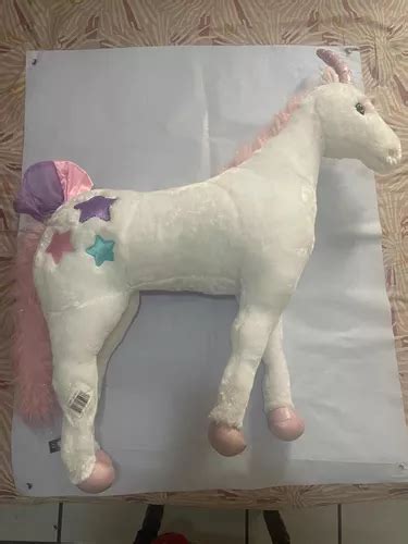 Unicornio De Peluche Gigante Mide Mas De 1 Metro Cuotas sin interés