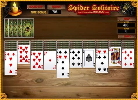 Arkadium Free Games Spider Solitaire