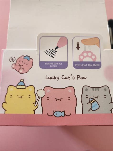 Pack De 4 Lapices Infinitos Retractiles Modelo Garra De Gato Cute Shop