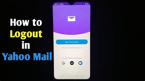 How To Logout In Yahoo Mail Youtube