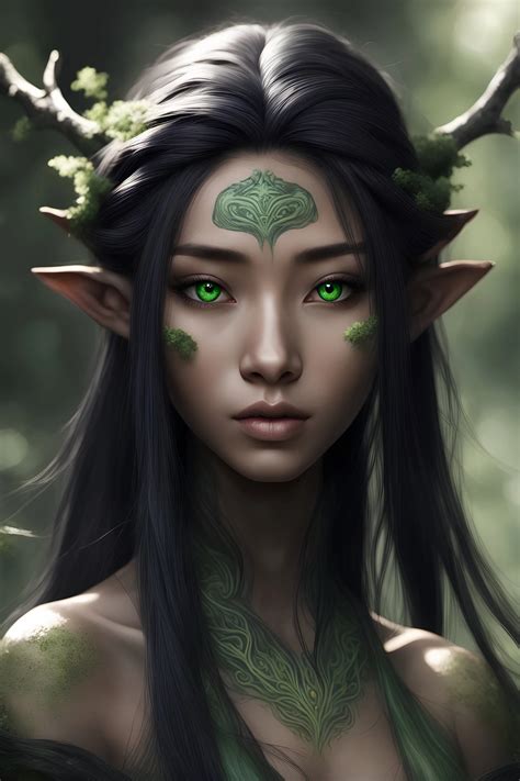 Druid Elf Mongolian Face Japanese Fac Gallery Stablecog