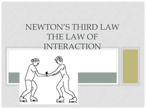 NEWTON’S THIRD LAW THE LAW OF INTERACTION