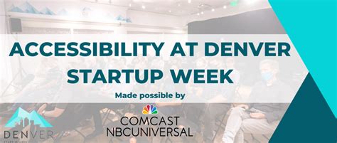 Denver Startup Week Articles Accessibility At Denver Startup Week