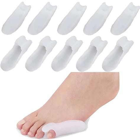 10 Pack Pinky Toe Protector Bunion With Separator Gel Tailors Bunion