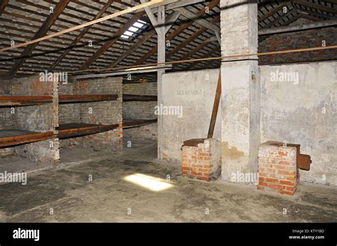 Kasernen Im Konzentrationslager Auschwitz Birkenau Brzezinka