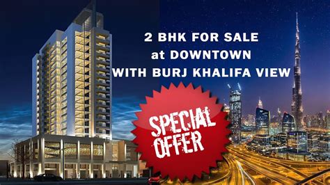 Bhk For Sale At Downtown With Burj Khalifa View With Balconies