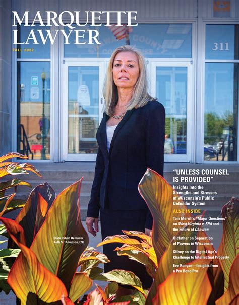 Marquette University Law School Magazine Fall 2022 By Marquette