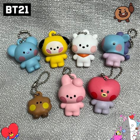 Bt Tata Keychain Pendant Piece Set Bts Kawaii Mang Koya Bags