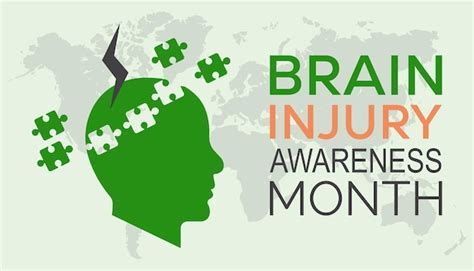 Premium Vector Brain Injury Awareness Month Is Observed Every Year In