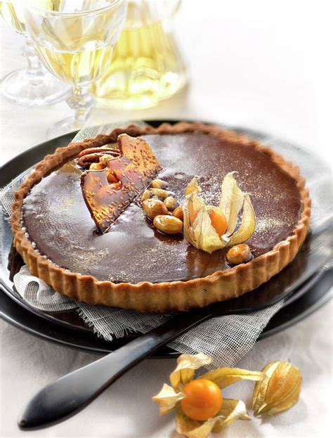 Tarte Au Chocolat Caramel Au Beurre Sale Et Fruits Secs Chocolate