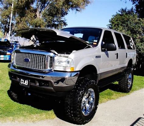 ford excursion diesel lifted ford trucks