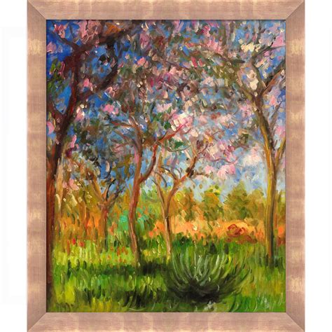 Overstock Art Giverny In Springtime By Claude Monet Picture Frame