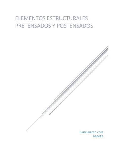 Elementos Estructurales Pretensados Y Postensados Jose Olguin UDocz