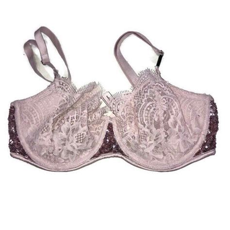 Victoria S Secret Dream Angel Push Up Bra Size 32DD Unlined Lace