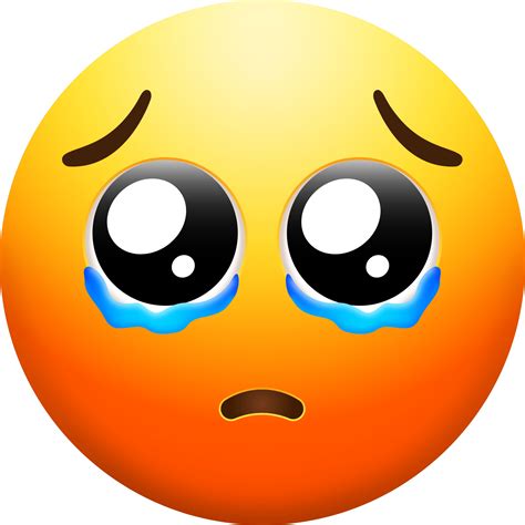 Teared Up Pleading Face Emoji Download For Free Iconduck