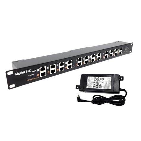 Poe Texas Poe Injector 12 Port Gigabit Passive Midspan Injector