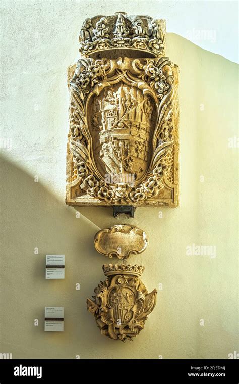 Baroque Coat Of Arms On The Wall Regional Gallery Of Palazzo Bellomo