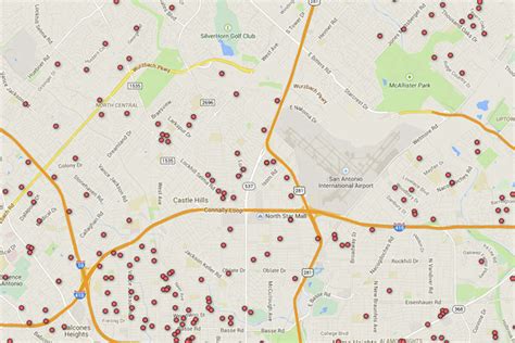 Registered Sex Offender Map Of San Antonio Area Zip Codes