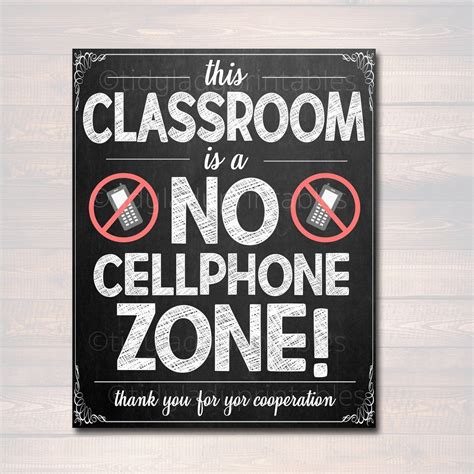 this classroom is a no cellphone zone thank you for your appreciation ...