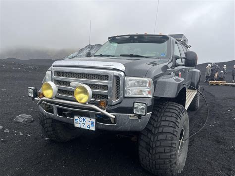Massive Six Door Excursion Used As A Support Vehicle For Our Glacier